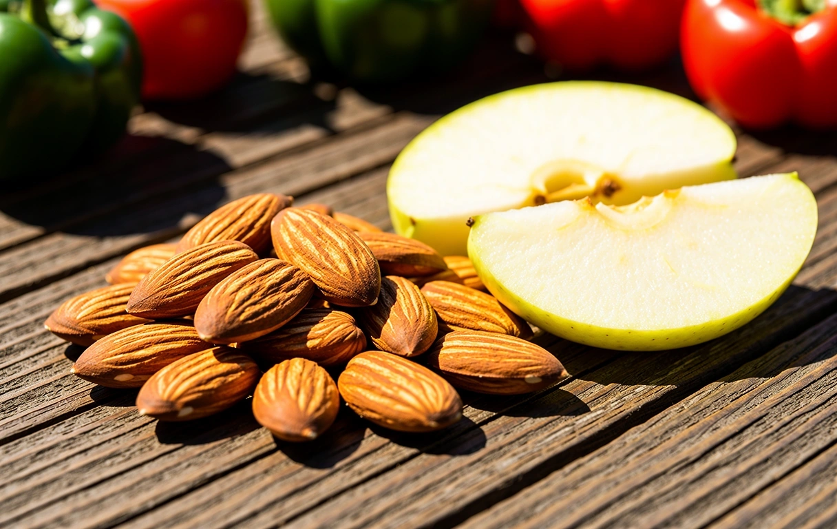 Amandes et fruit